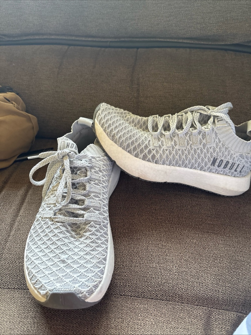 NOBULL Allday Knit Sneakers Women’s 9 Mens 7.5  Gray Cross Trainers Comfort